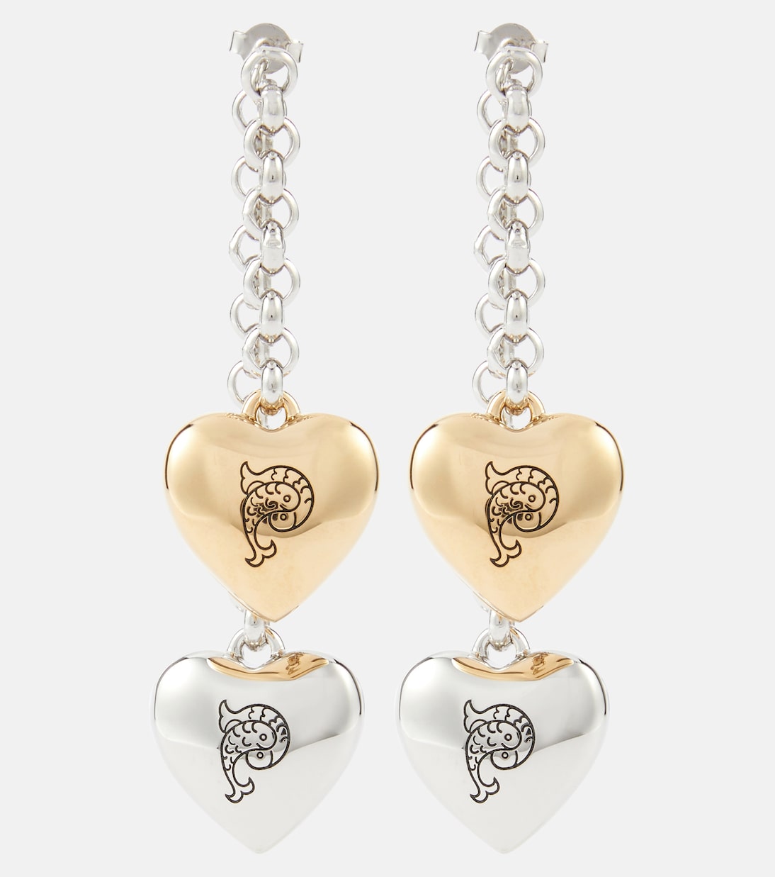 Heart drop earrings | Pucci