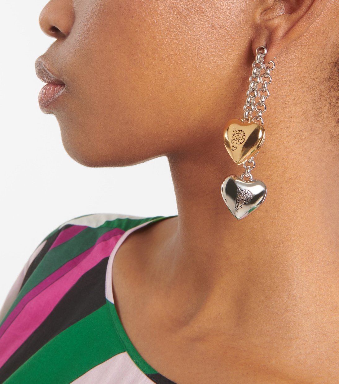 Heart drop earrings | Pucci