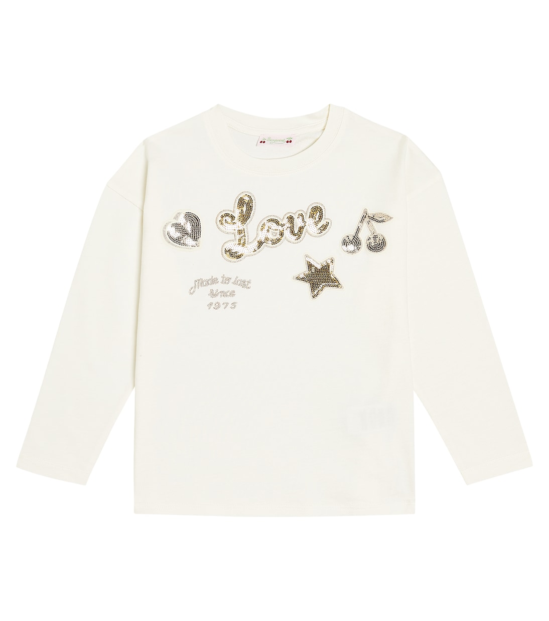 T-shirt Tien in cotone con paillettes | Bonpoint