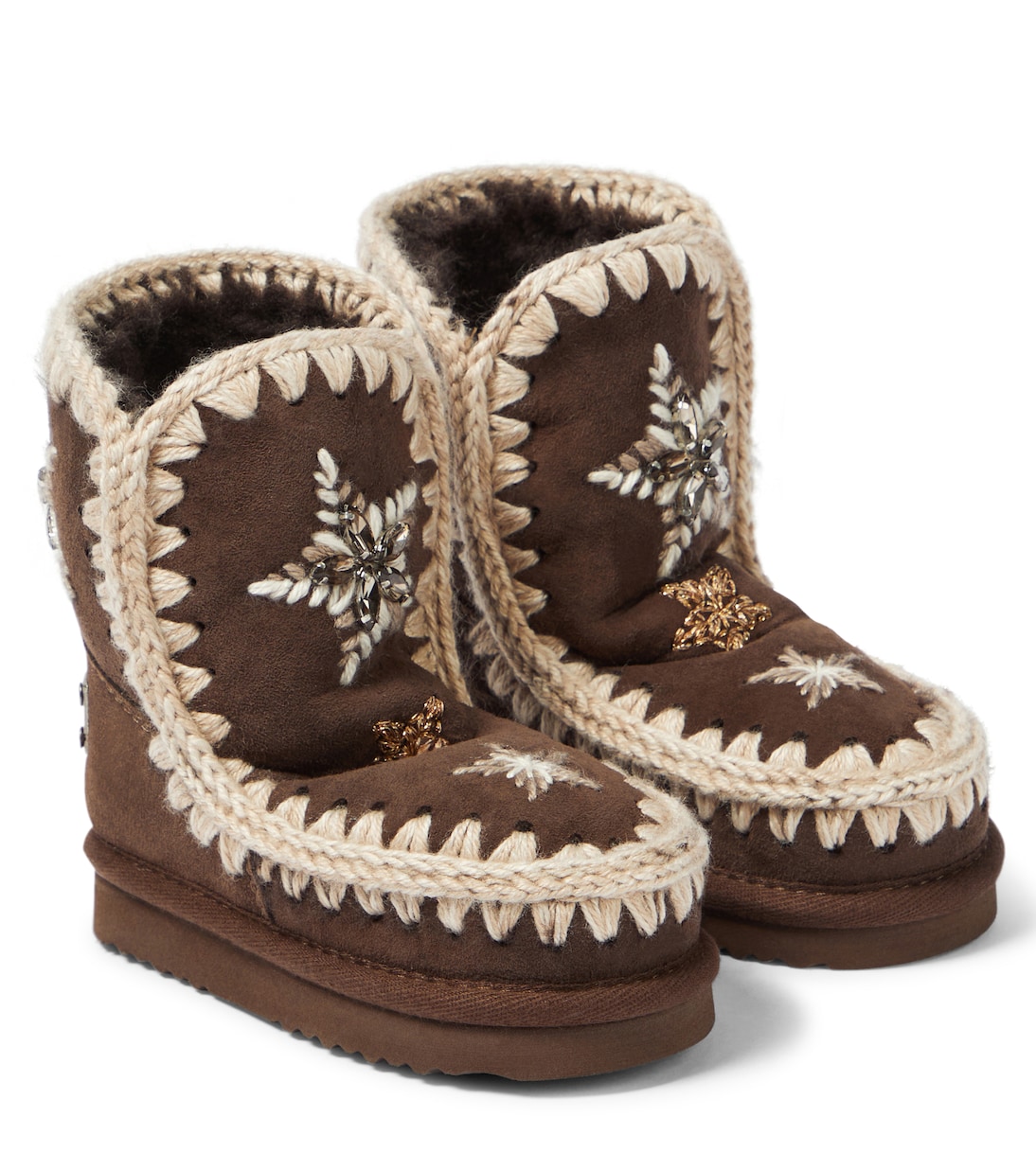 Stivali in suede con cristalli | Mou Kids
