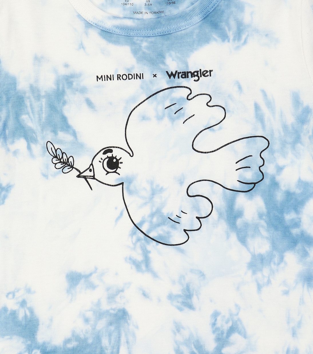 x Wrangler camiseta en jersey de algodón tie-dye | Mini Rodini