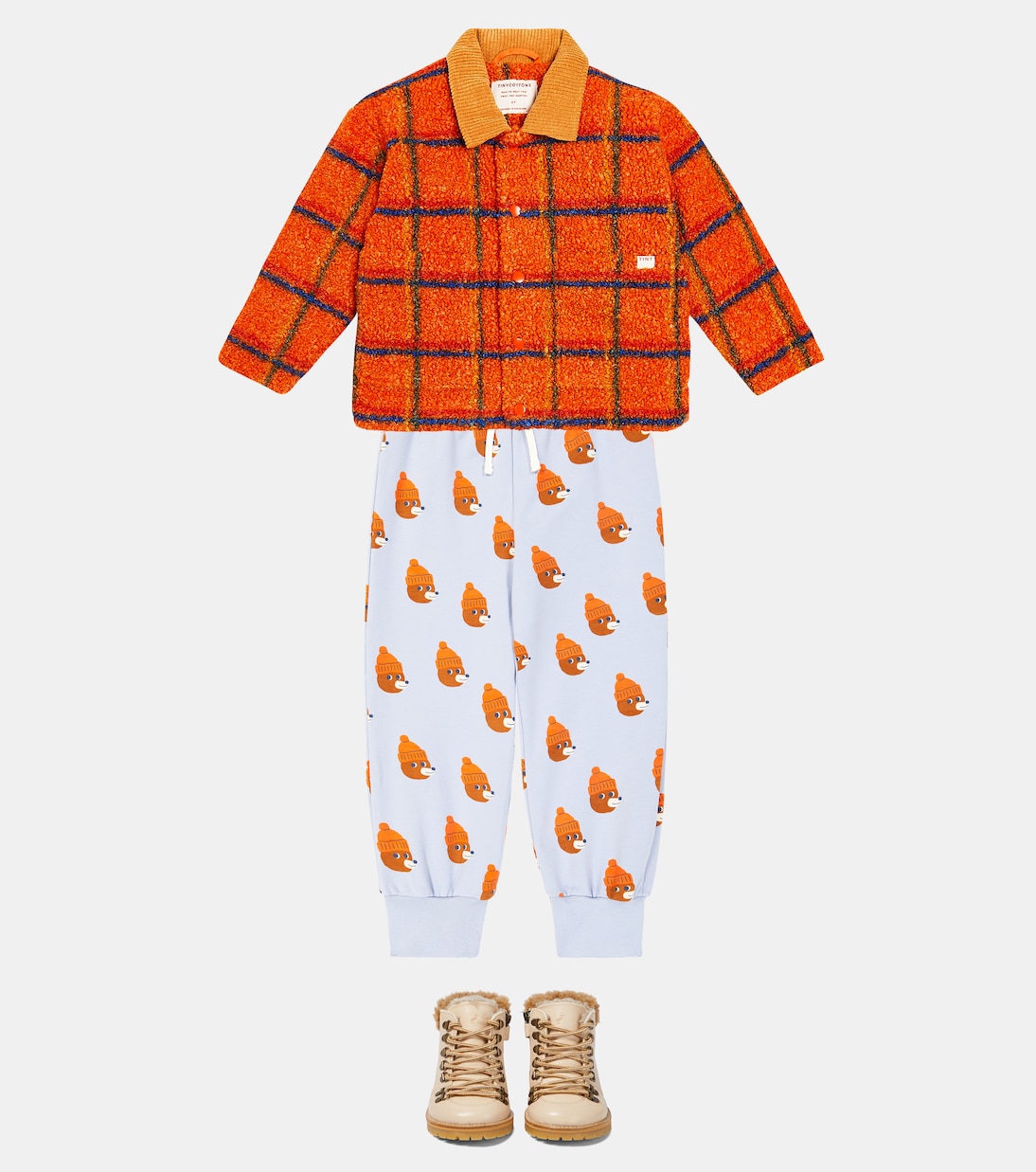 Bears cotton-blend sweatpants | Tinycottons