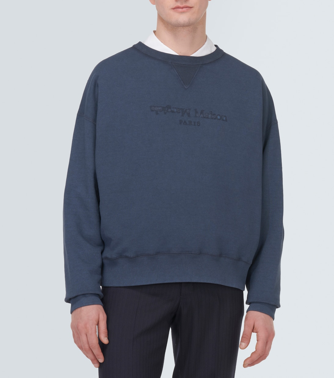 Sudadera de jersey de algodón con logo | Maison Margiela