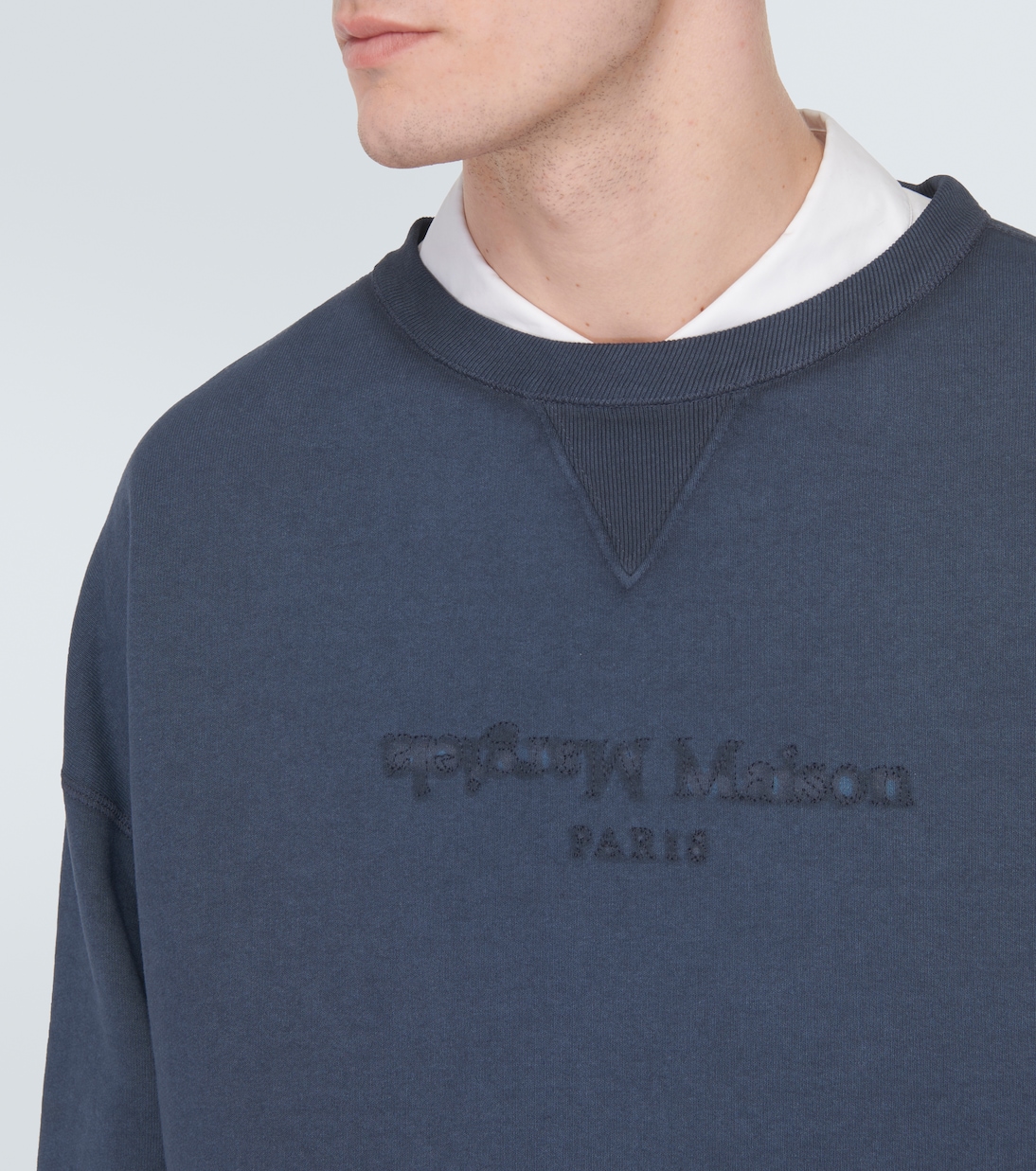 Sudadera de jersey de algodón con logo | Maison Margiela