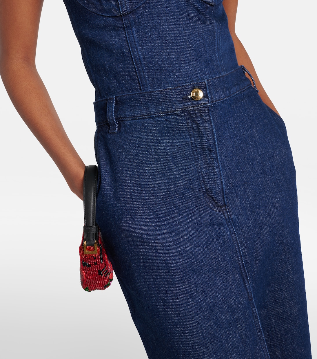 Falda larga de denim de tiro bajo | Magda Butrym