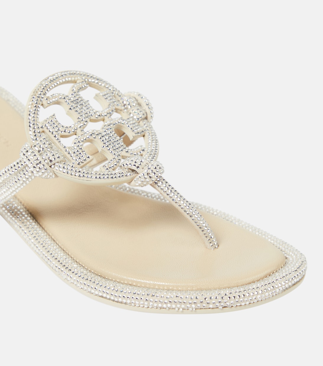 Miller crystal-embellished thong sandals | Tory Burch