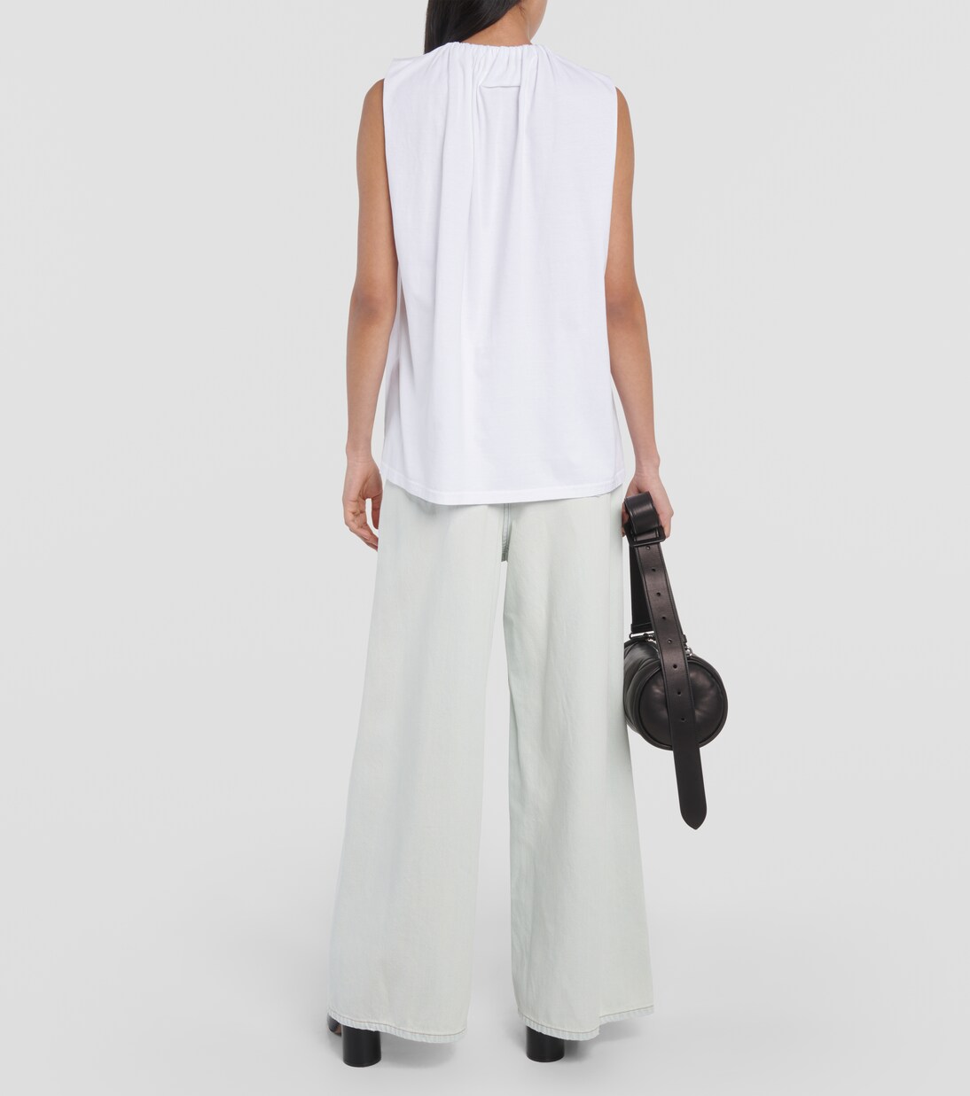 러플 코튼 저지 탑 | MM6 Maison Margiela