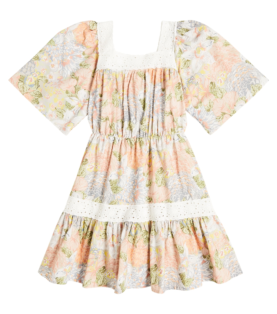 Abito Silver in cotone con pizzo | The New Society
