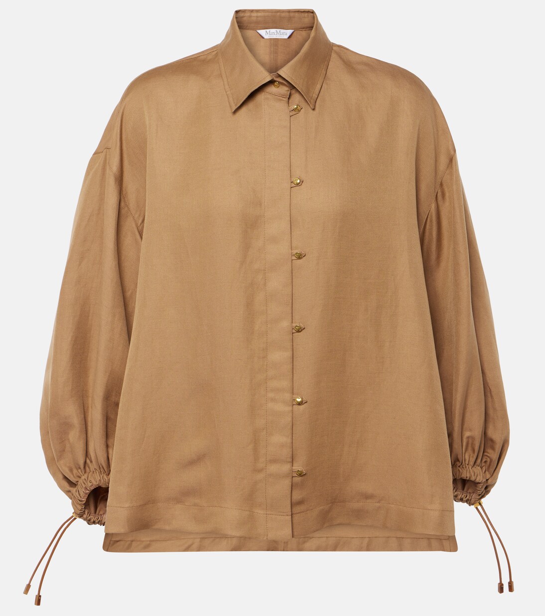 Oversize-Hemd Rodeo aus Leinen und Seide | Max Mara