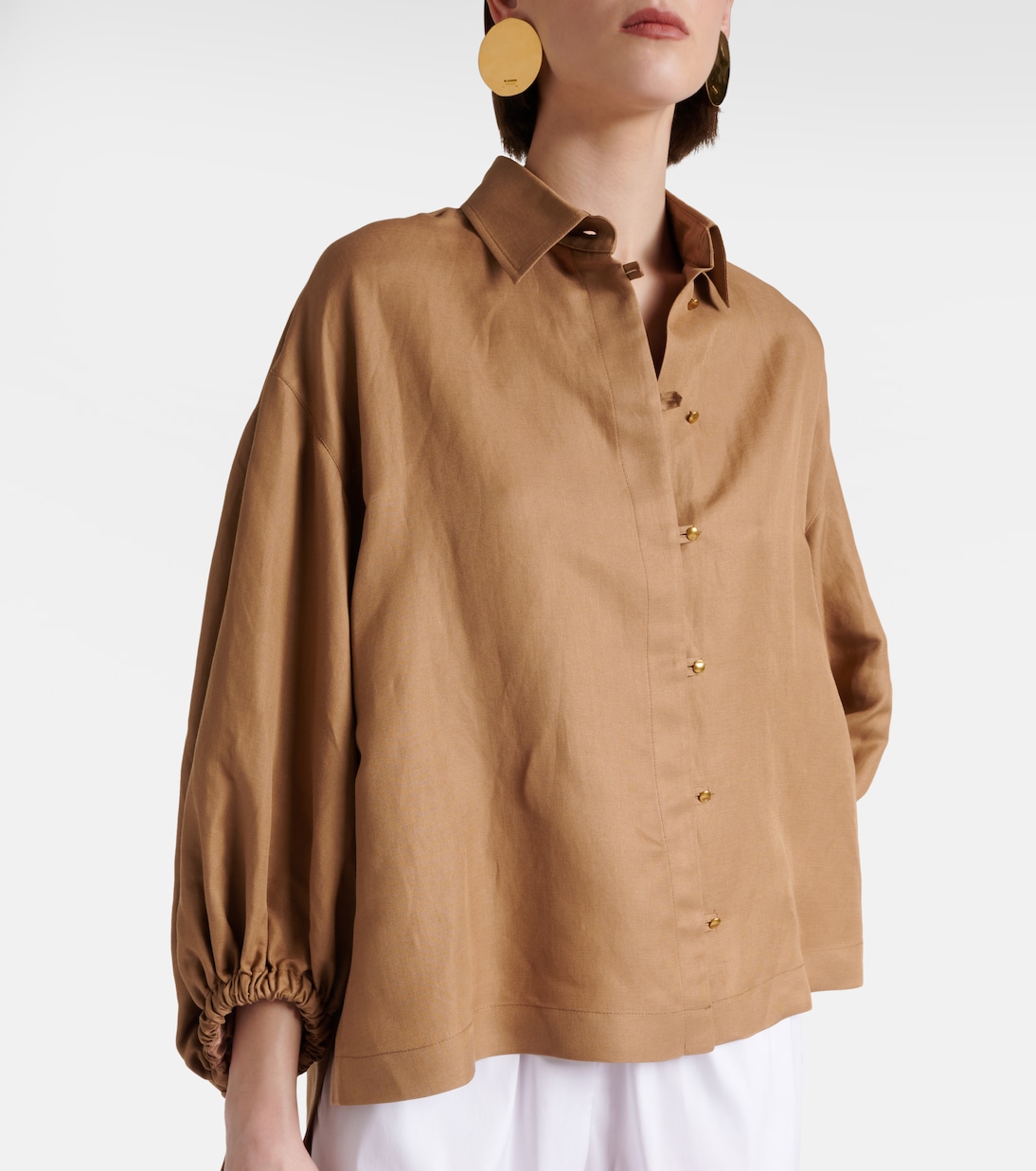 Oversize-Hemd Rodeo aus Leinen und Seide | Max Mara