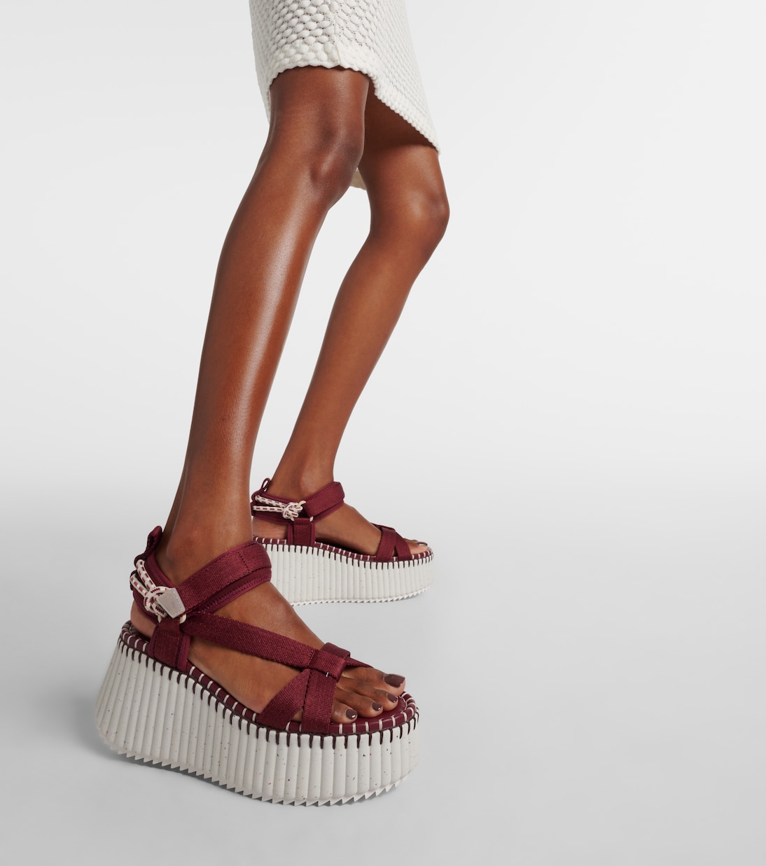 Nama 80 wedge sandals | Chloé