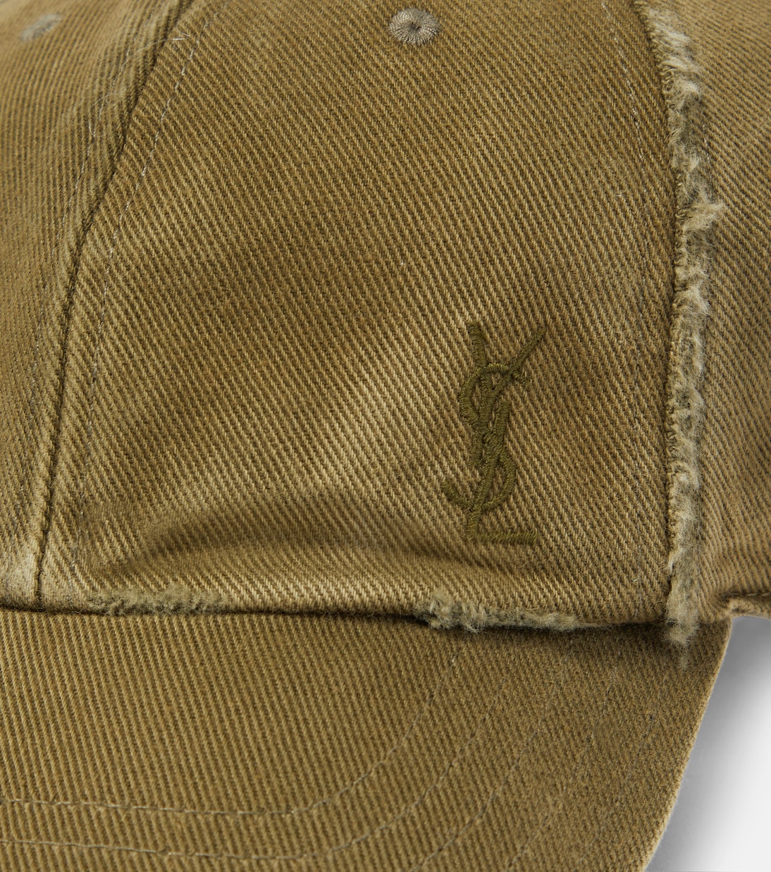Cappellino Saint Laurent Cassandre con effetto vissuto per stile urbano giovanile