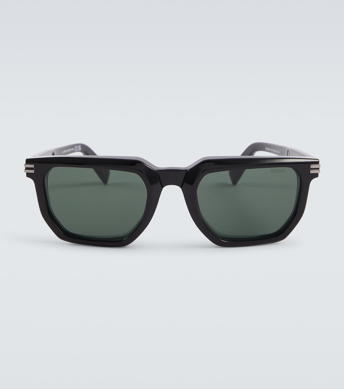 Square sunglasses in black Zegna Mytheresa
