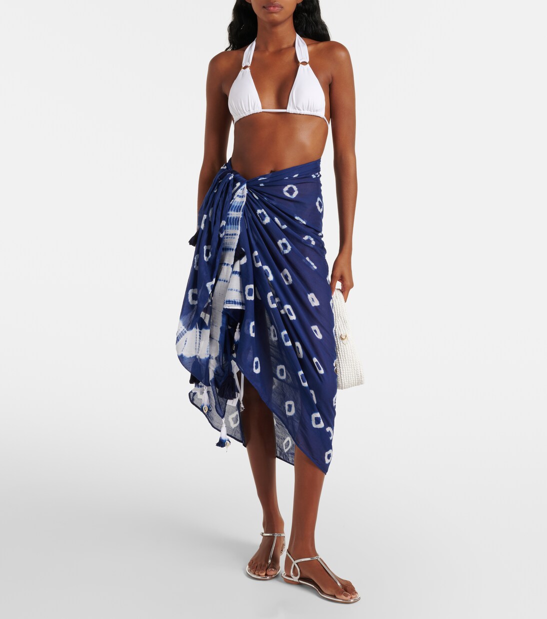 Pareo de playa de algodón tie-dye | Anna Kosturova