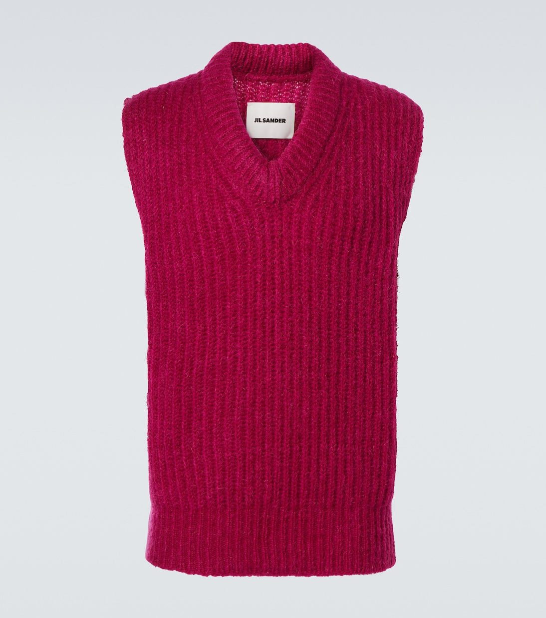 Gilet in mohair e lana | Jil Sander