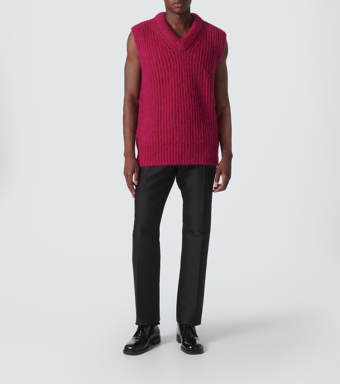 Gilet in mohair e lana | Jil Sander