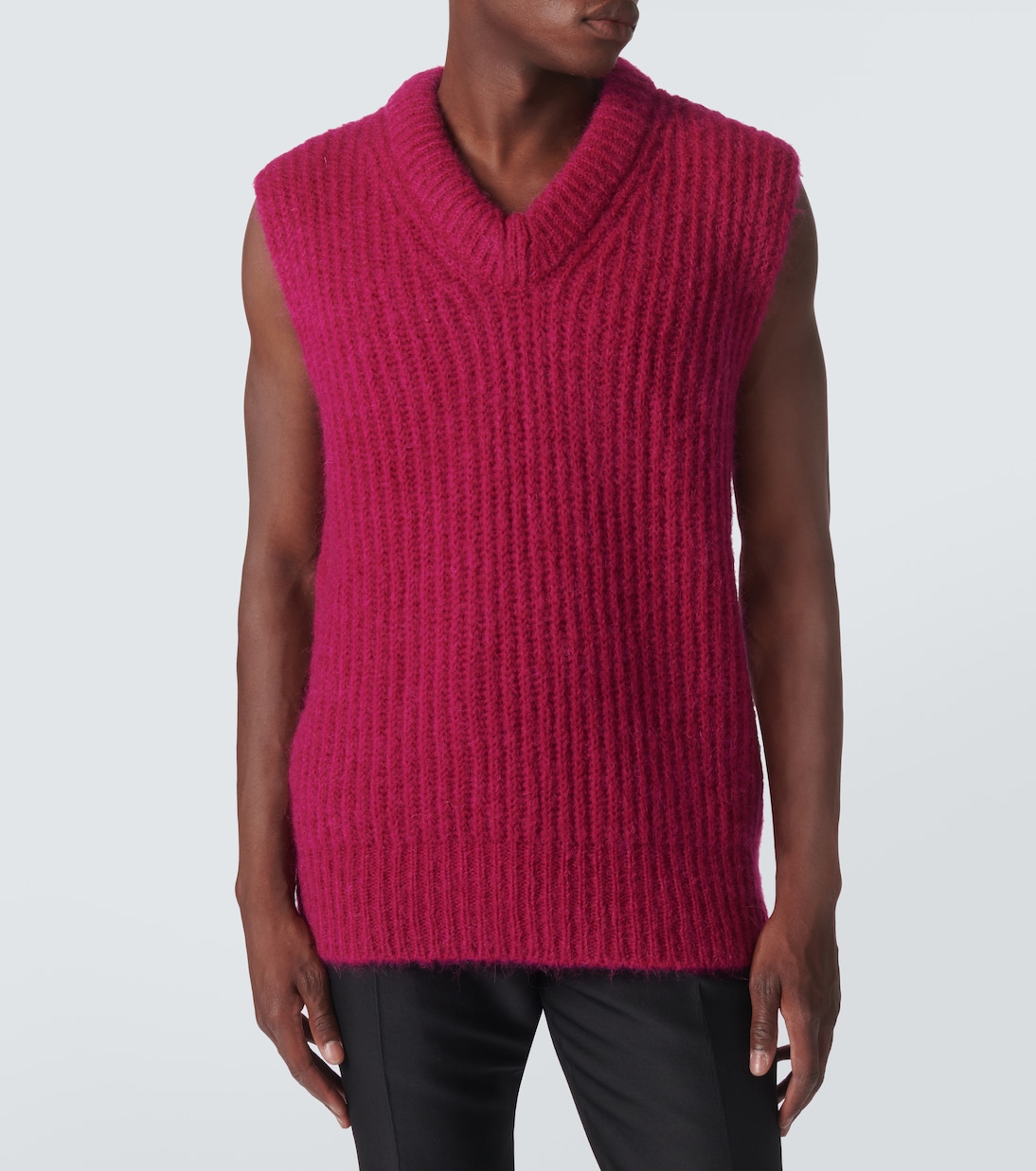 Gilet in mohair e lana | Jil Sander