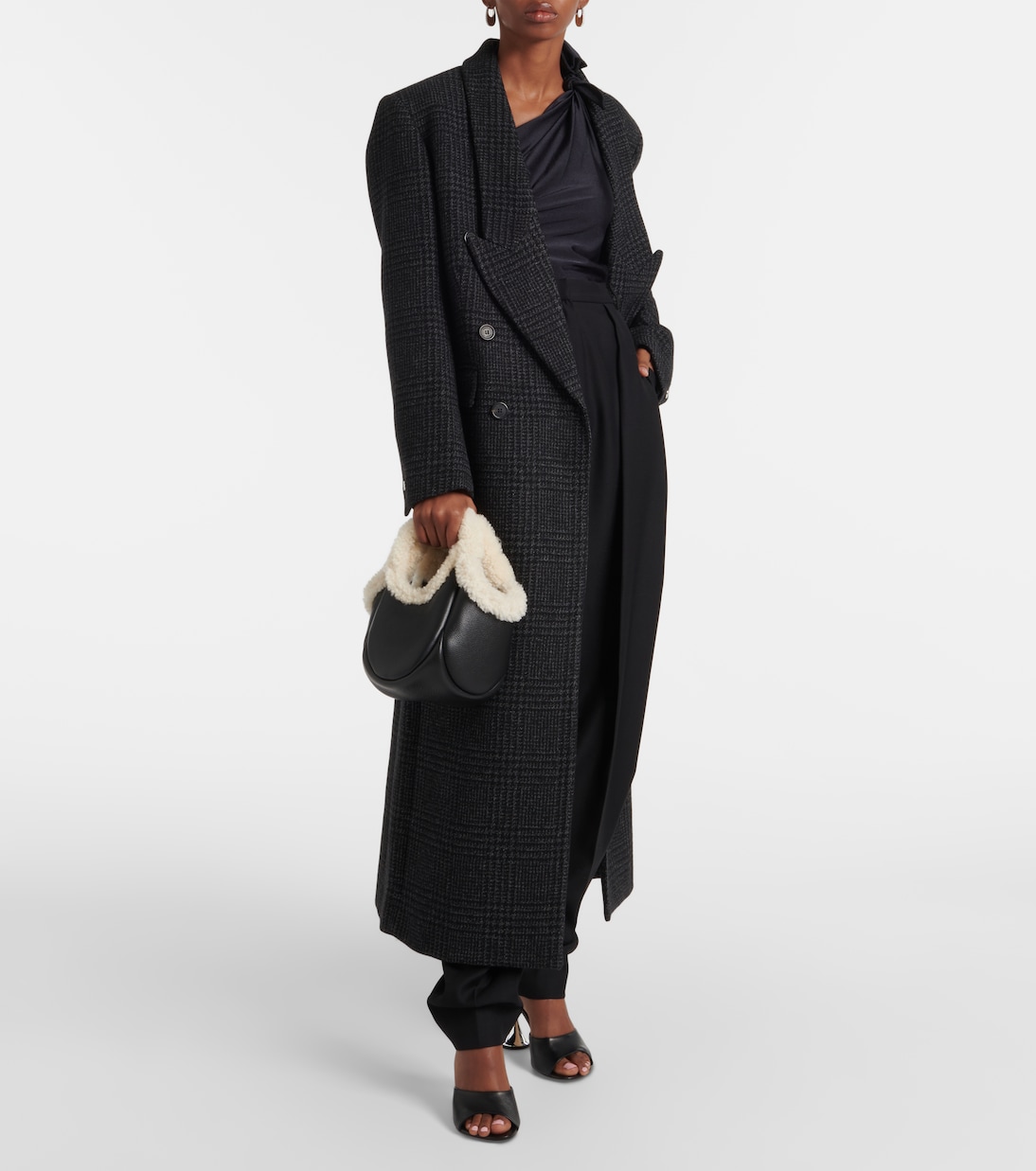 Secchiello Swipe Mini in pelle | Coperni