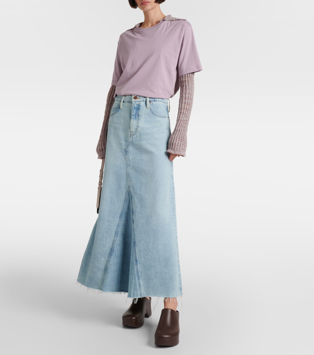 Falda larga Dorothy de denim | Frame