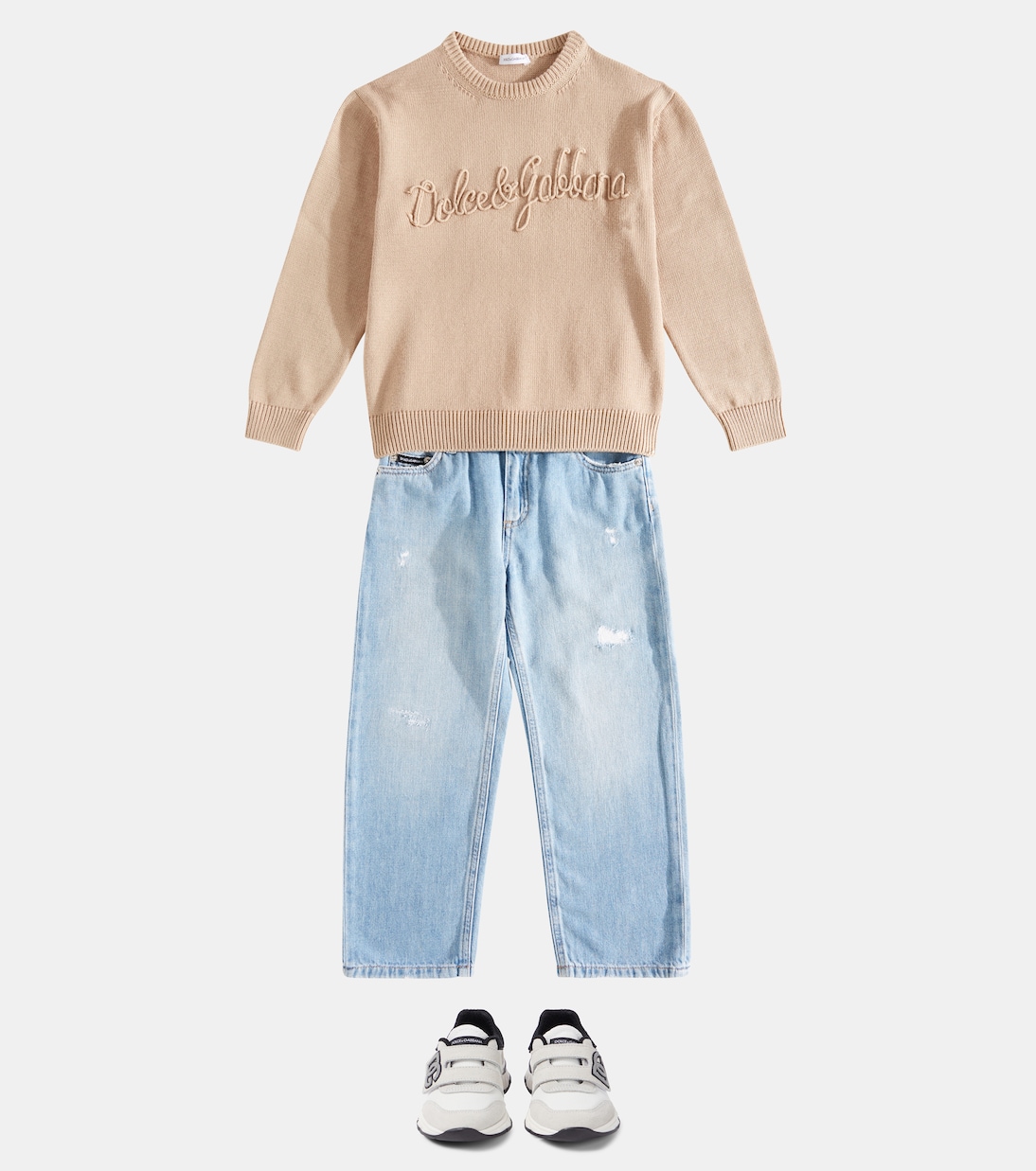 Jeans regular con logo | Dolce&Gabbana Kids