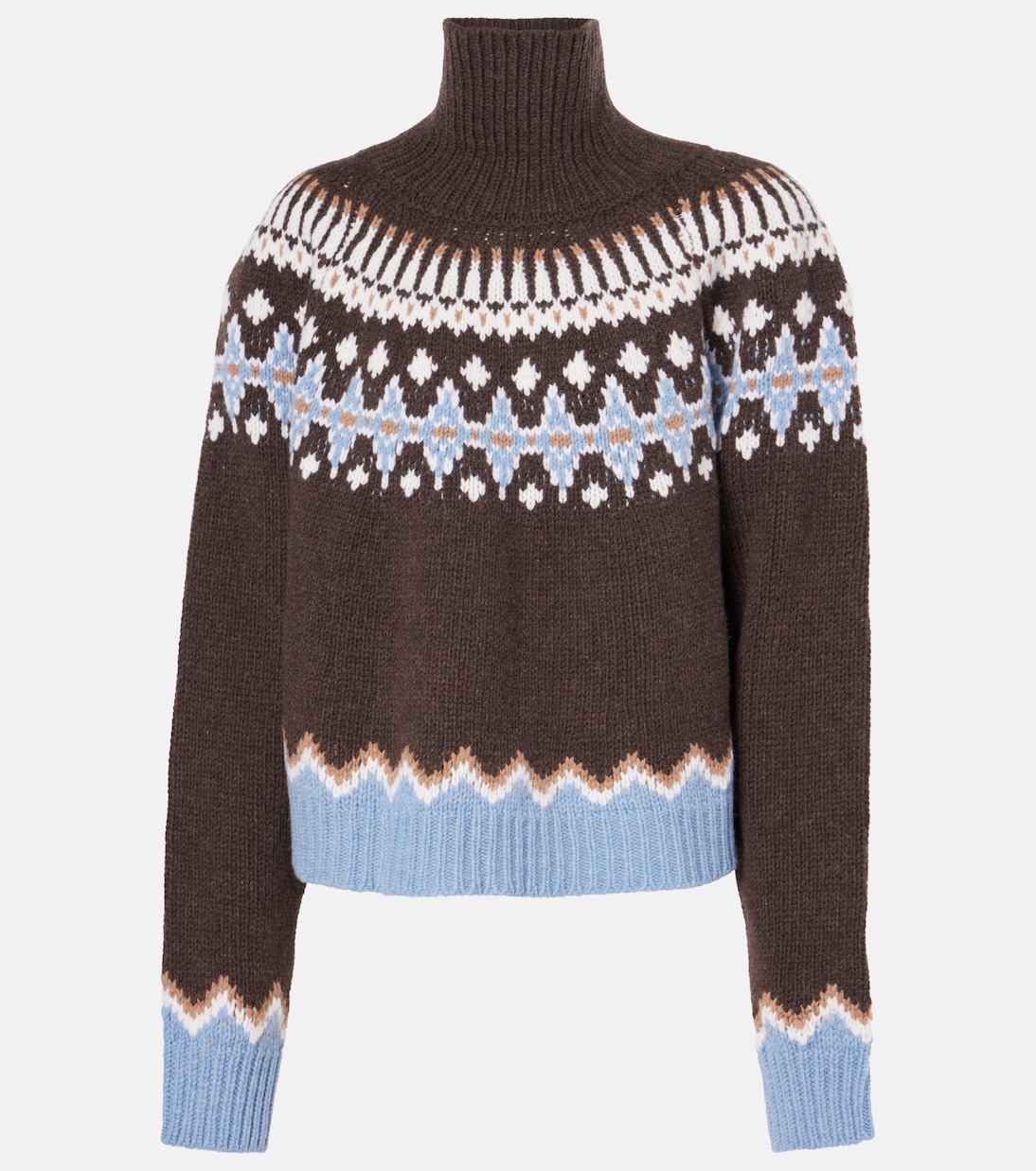 Bestickter Rollkragenpullover aus Wolle | Alanui