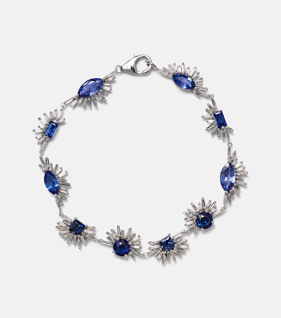 Bracelet en or blanc 18 ct, saphirs et diamants | Suzanne Kalan