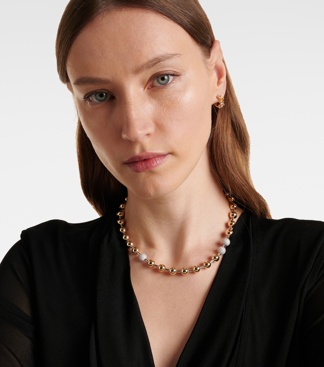Collana in oro 14kt con diamanti e charm Rainbow K Ball per uno stile giovane e raffinato