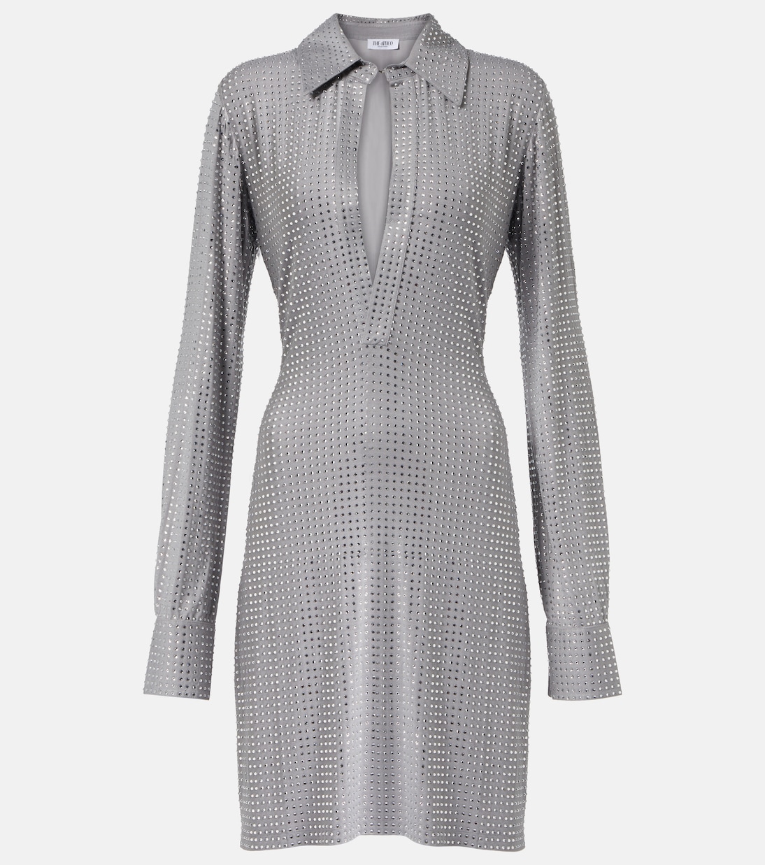 Robe chemise à cristaux | The Attico
