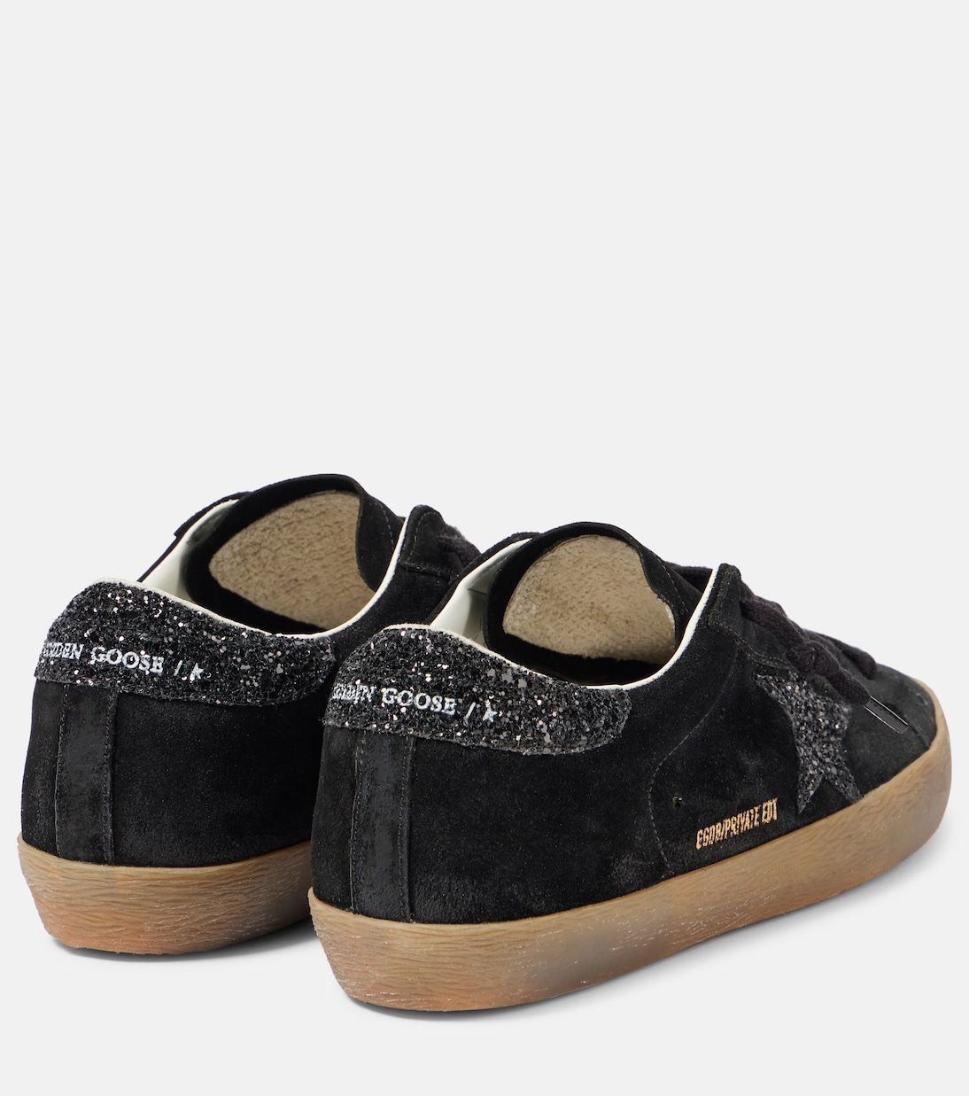 Baskets Super-Star en daim à paillettes | Golden Goose