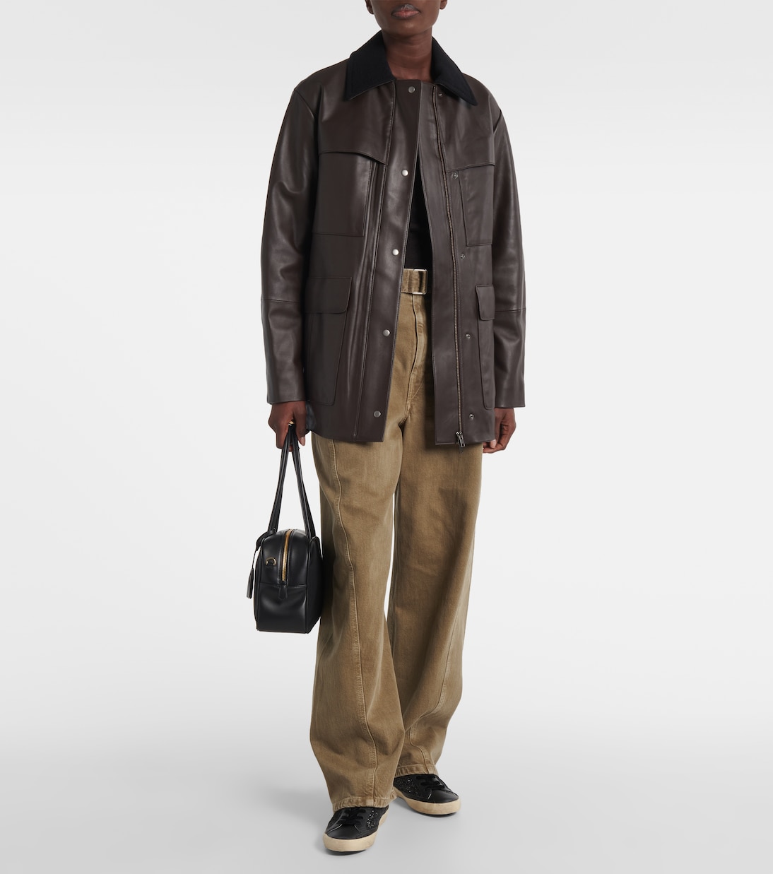 Baskets Super-Star en daim à paillettes | Golden Goose
