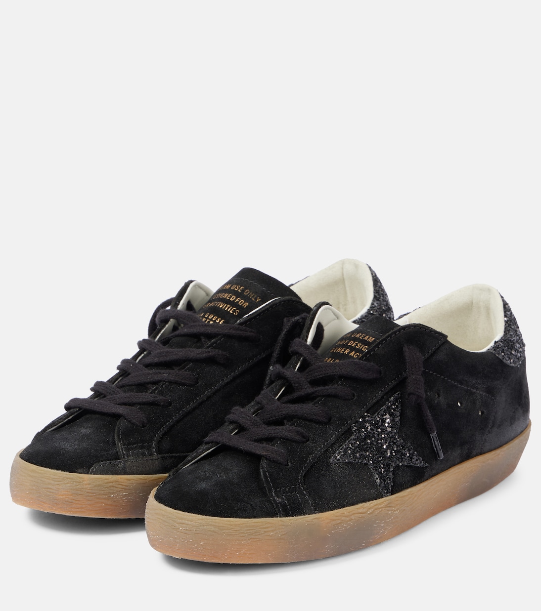 Baskets Super-Star en daim à paillettes | Golden Goose