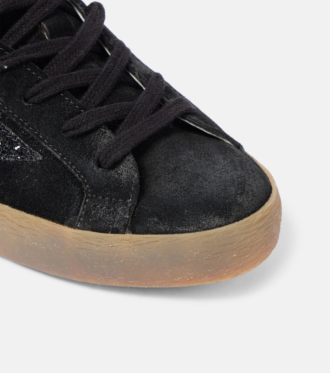 Baskets Super-Star en daim à paillettes | Golden Goose