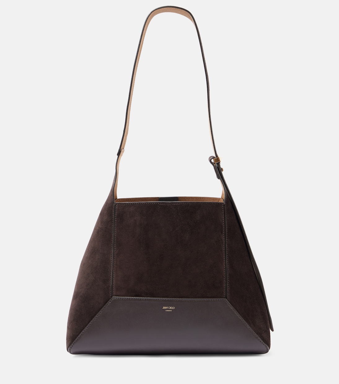 Sac Diamond Medium en daim et cuir | Jimmy Choo