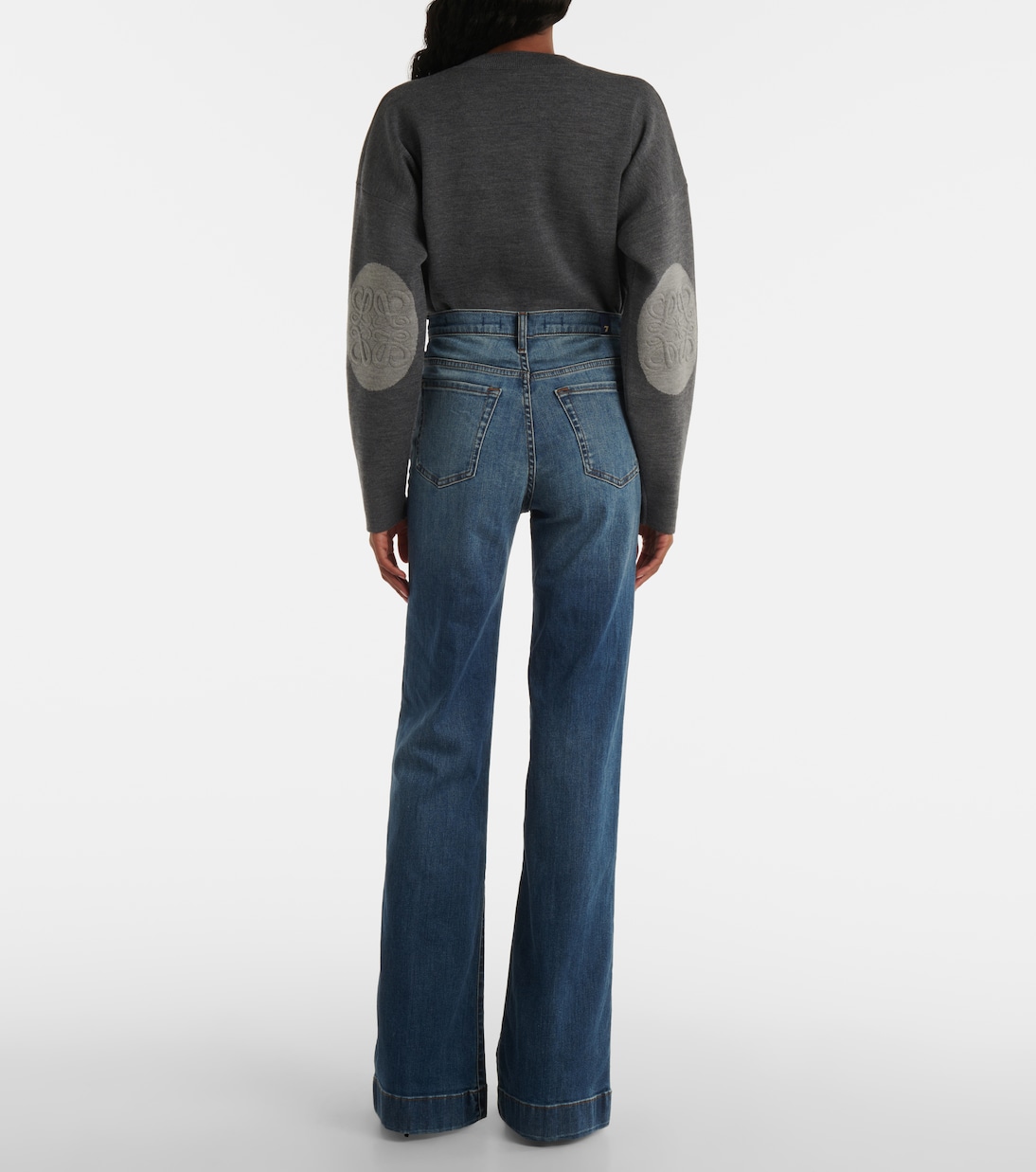 High-Rise Flared Jeans Modern Dojo Groovy | 7 For All Mankind