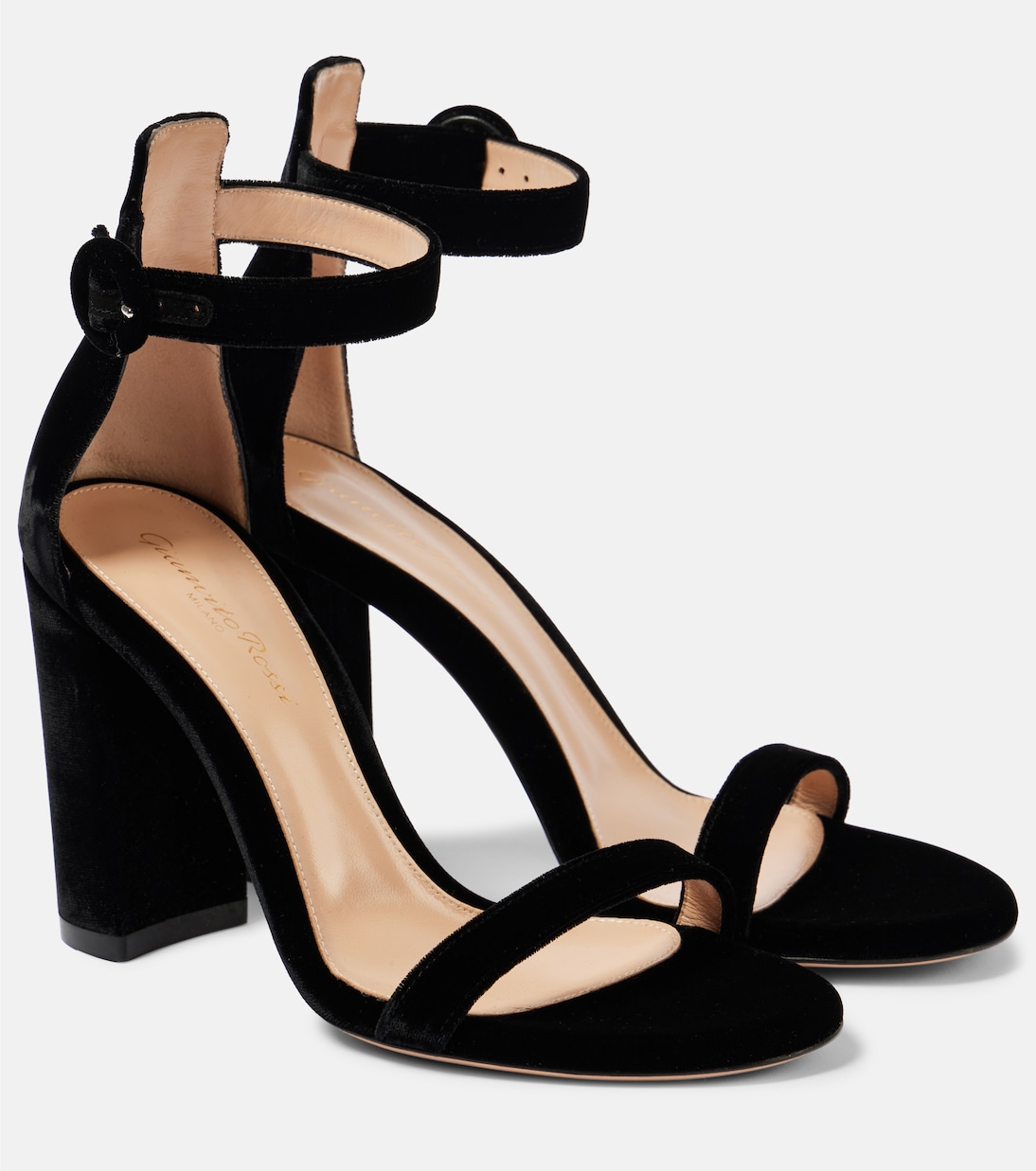 Sandali Gaeta 95 in velluto | Gianvito Rossi