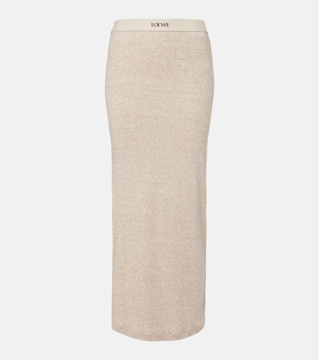 Gonna lunga in cotone e lana | Loewe