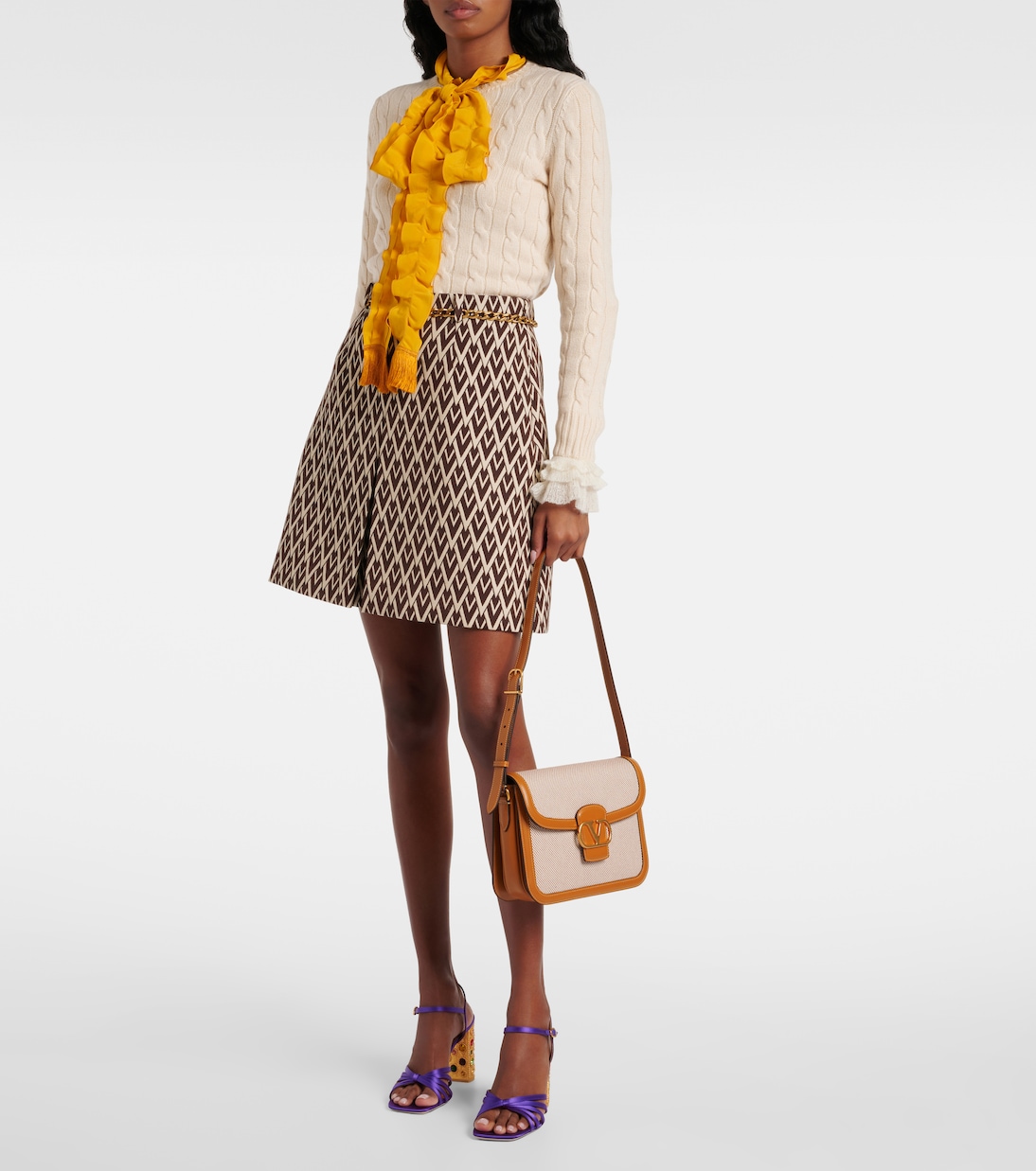 9TO5 VLogo canvas shoulder bag | Valentino Garavani
