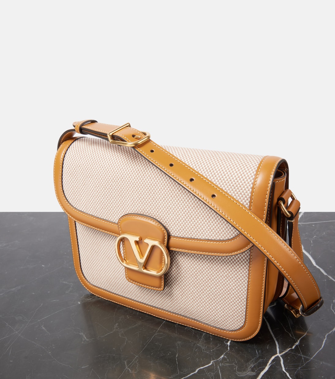 9TO5 VLogo canvas shoulder bag | Valentino Garavani
