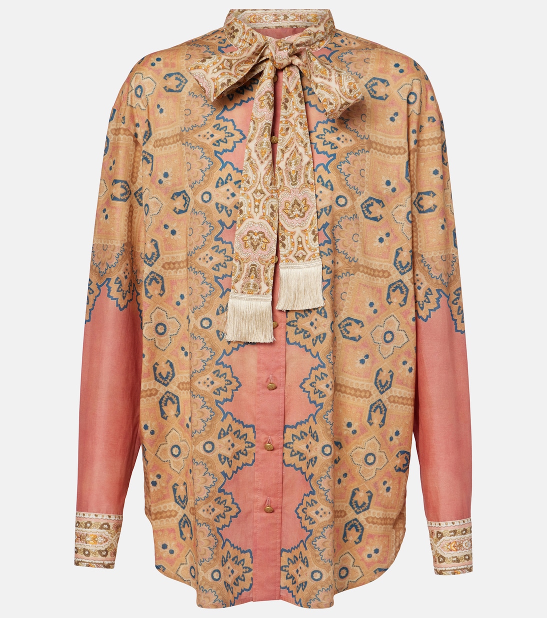 Blusa Voyage Imaginaire in mussola | Valentino