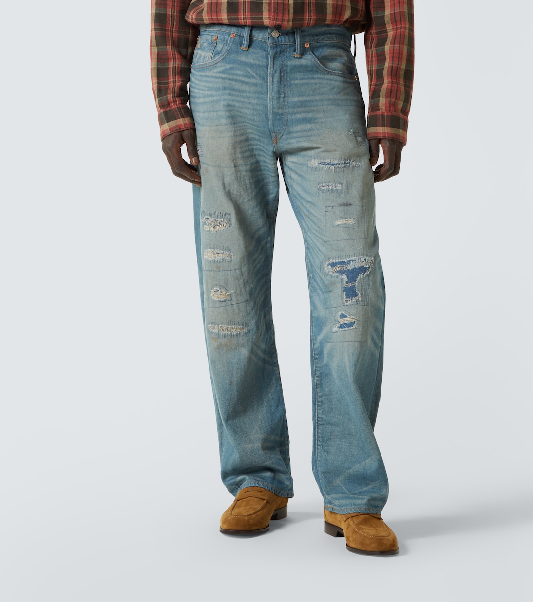 Distressed Straight Jeans Plainfield | RRL