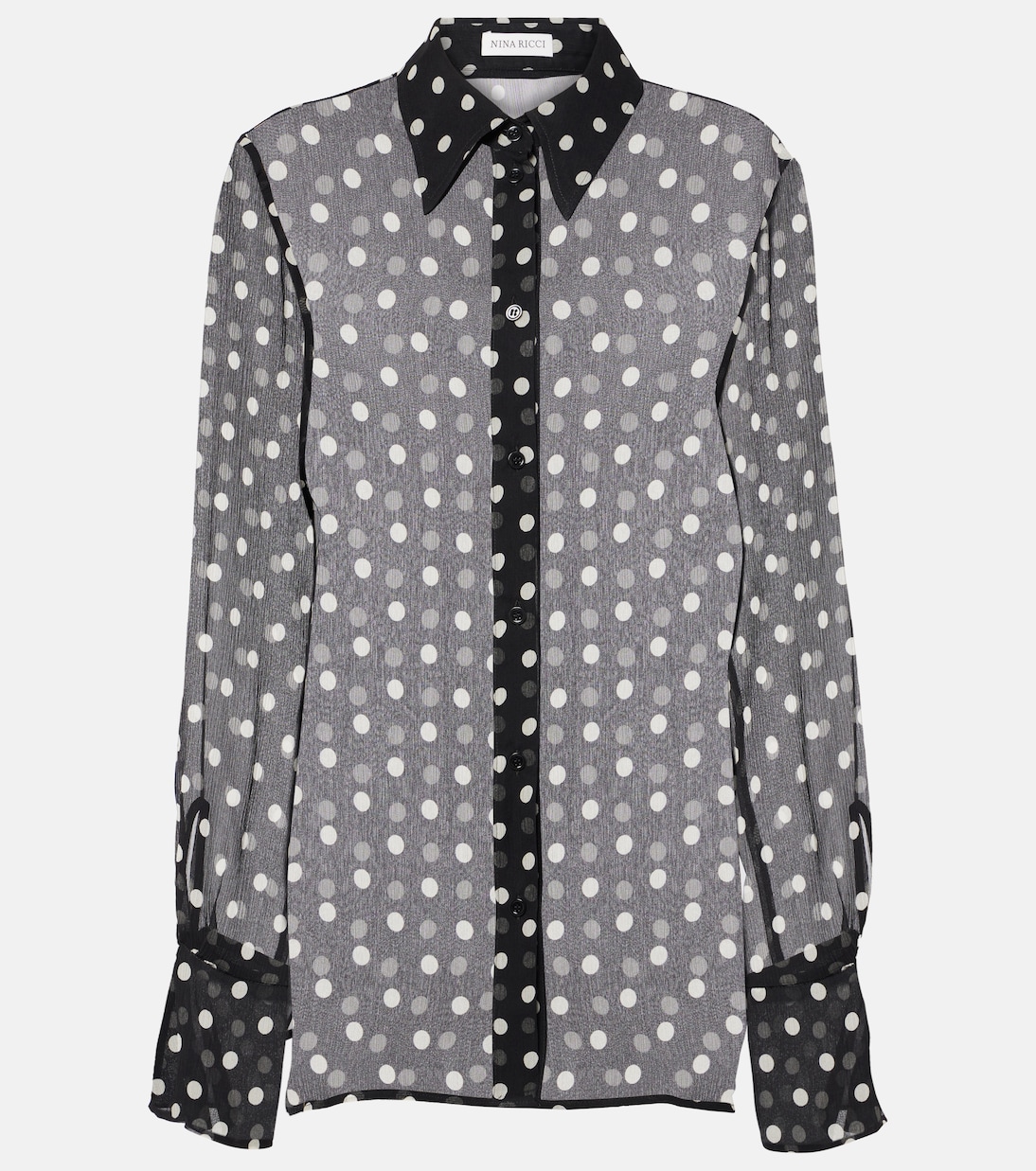 Top aus Seidenchiffon | Nina Ricci