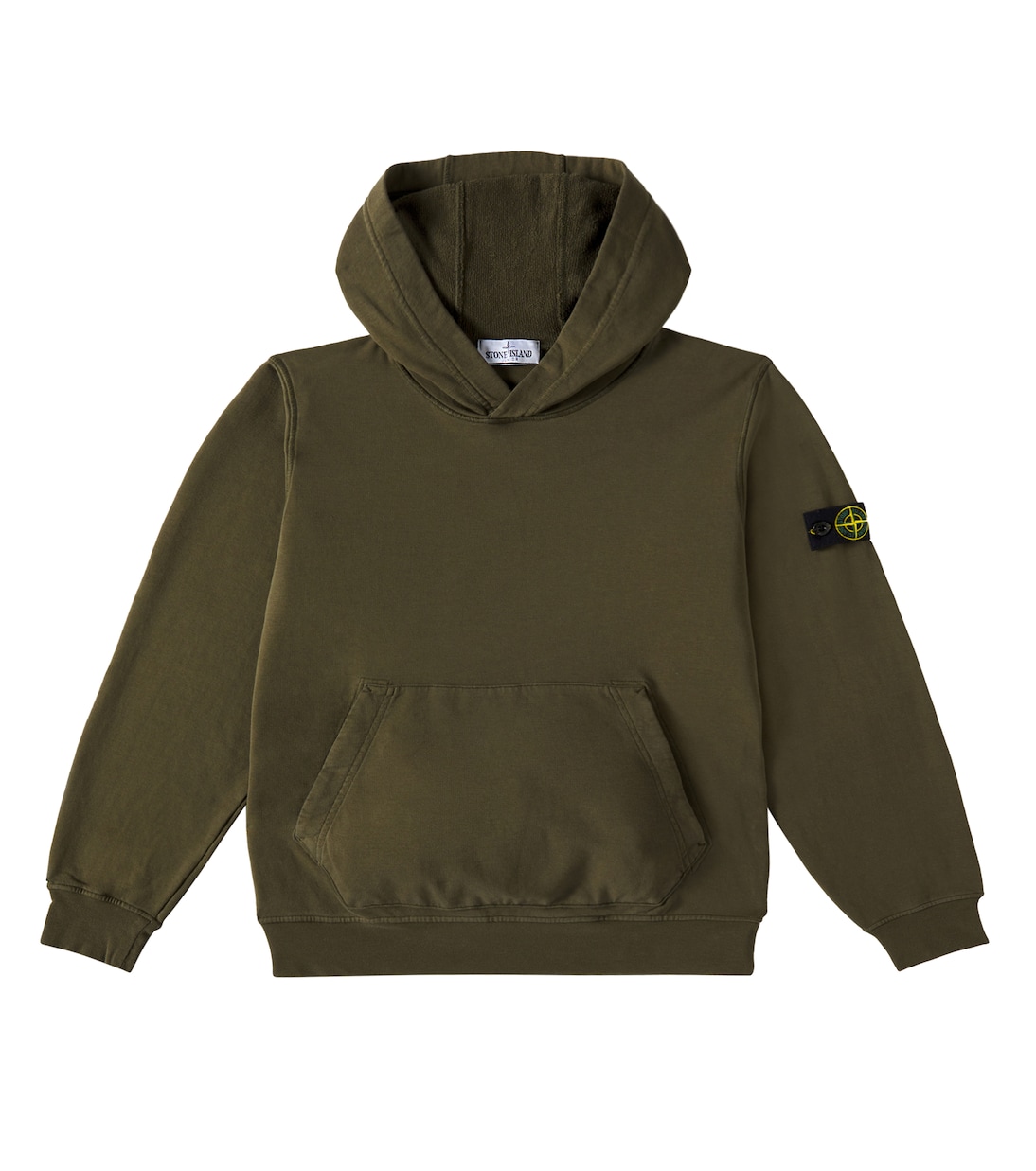Felpa in jersey di cotone con cappuccio | Stone Island Junior