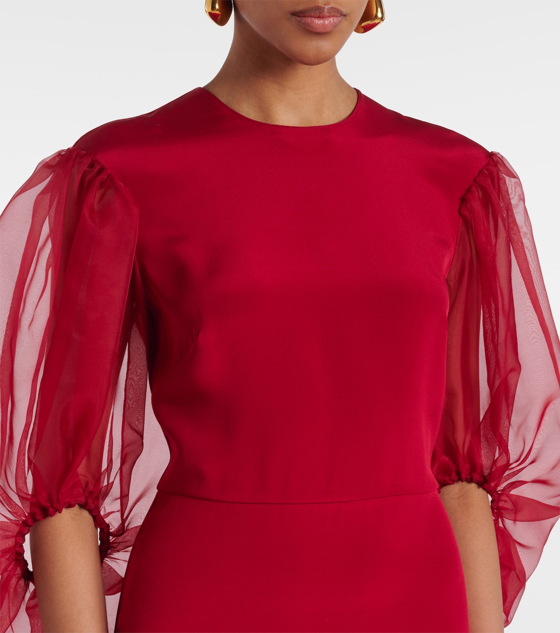 Vestido midi Danielle de cady de seda | Altuzarra