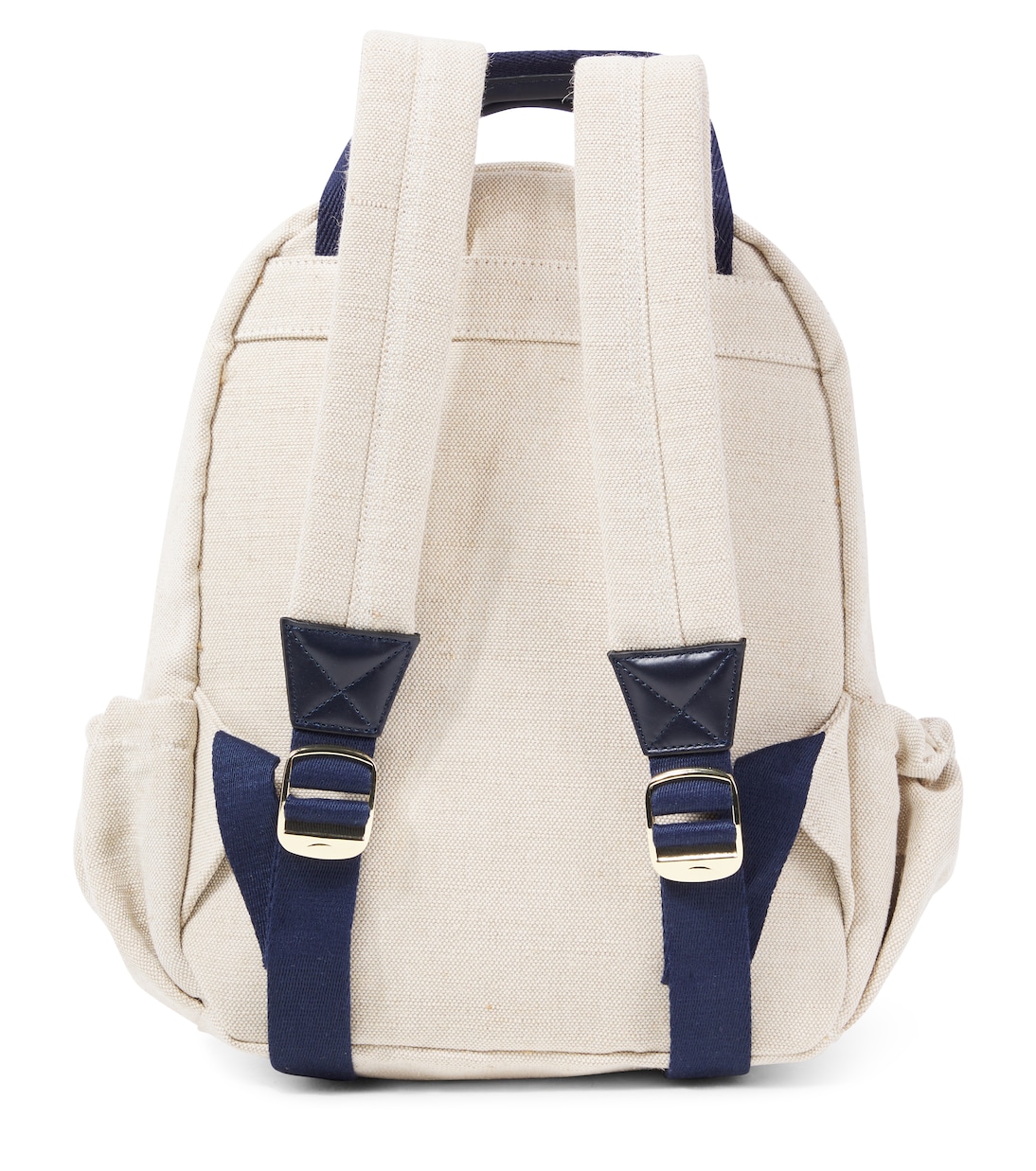 Logo jute and cotton-blend backpack | Chloé Kids