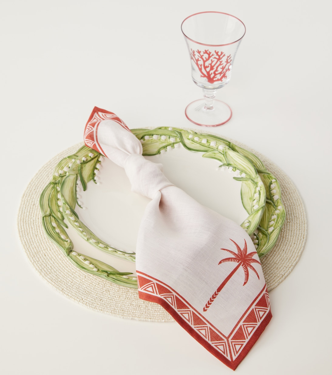Lobster set of 2 beaded placemats | Les-Ottomans