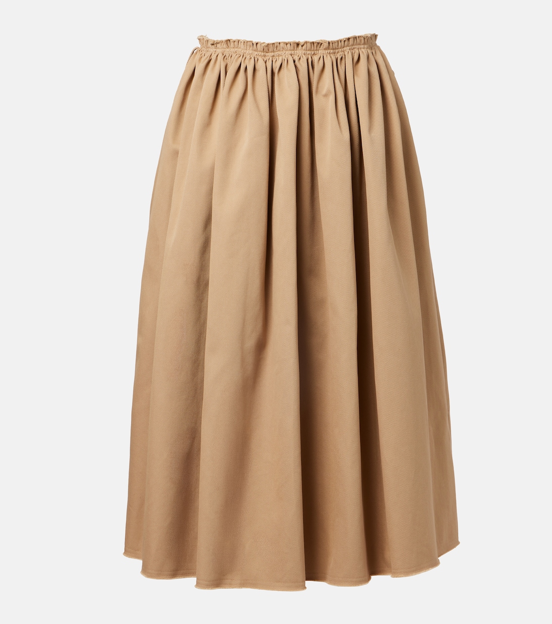 Falda midi Chiara de algodón fruncido | Gabriela Hearst