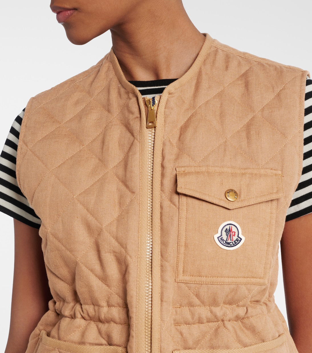 Gilet trapuntato Vigny in lino | Moncler