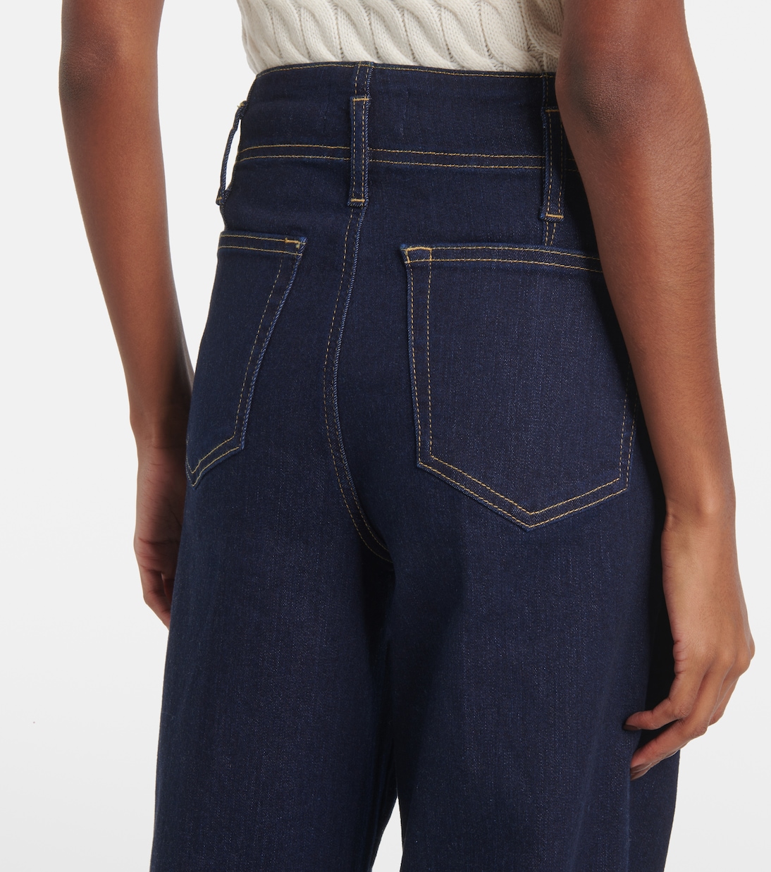 Jean The Seamed Wide à taille haute | Frame