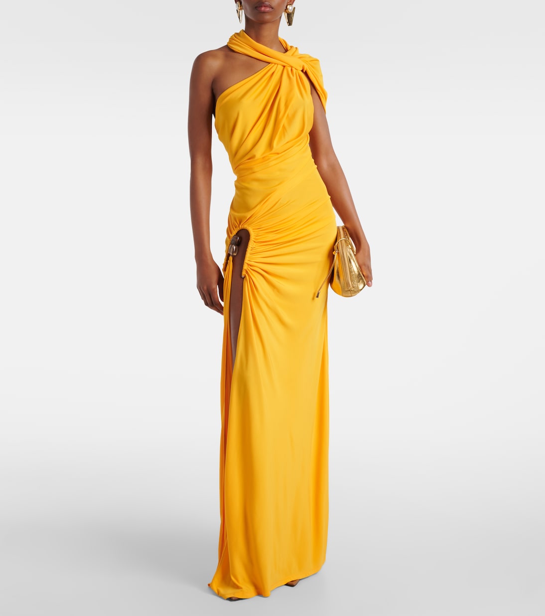 Helix Crystal asymmetric gown | Christopher Esber