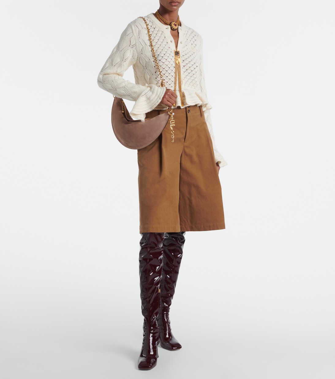 Chloé Icons S号绒面革单肩包 | Chloé